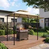 LZQ Grillpavillon mit Seitenmarkise, Doppeldach, Produktbild-Vorschau 9