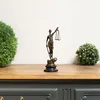 Bronzová figúrka Lady Justice s váhami a mečom - Justitia Náhľad obrázku produktu 2