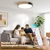 Ikodm LED Deckenleuchte Holz 40cm, 60W Dimmbar Deckenlampe Produktbild-Vorschau 3