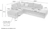 Ecksofa-Dauerschläfer Doppelbett Federkern Bettkasten Couch Produktbild-Vorschau 6