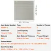 A diagram and specification table for a slatwall panel. Podgląd zdjęcia produktu