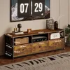 Televizní skříňka se zásuvkami ve stylu vintage loft, Náhled obrázku produktu 5