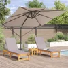 Roma Parasol Taupe 286 x 284 x 265 cm Aluminium und Produktbild-Vorschau 3