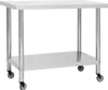 vidaXL Kuchynský pracovný stôl s kolieskami 100x60x85 cm Náhľad obrázku produktu 7