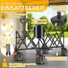 Chariot pliable TRESKO® 300 L avec frein, gris | Chariot à Voir les images du produit 5