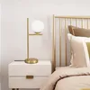ZMH lampka nocna złota nowoczesna lampa stołowa 1 płomienna Podgląd zdjęcia produktu 2