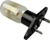 A close-up studio shot of a microwave oven light bulb with a black base and silver connectors, set against a white background. Produktbild-Vorschau