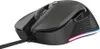 A black gaming mouse with RGB lighting on a white background. Produktbild-Vorschau