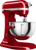 A red KitchenAid stand mixer with a silver bowl is shown against a white background. Produktbild-Vorschau