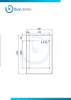 BuyLando 140x90cm Französischer Balkon, Pariser Fenster, Produktbild-Vorschau 2