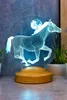 Geschenkelampe LED Nachttischlampe Pferd 3D Nachtlicht für Produktbild-Vorschau 4
