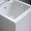 Lavatoio con mobile 45x50 cm bianco lucido con asse inclusa Anteprima dell’immagine prodotto 6