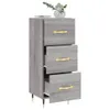 vidaXL Sideboard Grau Sonoma 34,5x34x90 cm Holzwerkstoff Produktbild-Vorschau 4