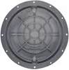 A top-down view of a gray manhole cover with a grid pattern. Produktbild-Vorschau