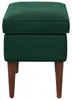 Pouf vidaXL verde scuro 55 x 35 x 41 cm in velluto Anteprima dell’immagine prodotto 4