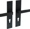 Langschildgarnitur Intersteel Amsterdam PZ 72 mm schwarz Produktbild-Vorschau 1