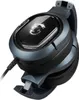 A close-up, angled view of a black and gray gaming headset with the MSI dragon logo visible on the earcup. Anteprima dell’immagine prodotto