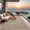 Venkovní koberec Terasa Balkon Vnitřní robustní koberec Náhled obrázku produktu 8