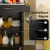 SoBuy FKW110-SCH Küchenwagen mit Rollen Servierwagen Produktbild-Vorschau 4