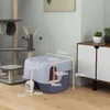 PawHut kočičí záchod s víkem, kočičí záchod se sítkem, Náhled obrázku produktu 3