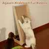 Two cats interacting with a scratching post in a room. Produktbild-Vorschau