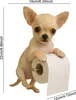 Toilettenpapierhalter mit Hund, Wandhalterung, Harz, Produktbild-Vorschau 7
