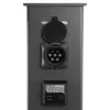 A close-up view of an electric vehicle charging station with a Type 2 connector and a small display screen. Náhled obrázku produktu