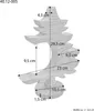 Dekobaum, Dekoweihnachtsbaum, Baum mit kleinen Haken, Produktbild-Vorschau 3