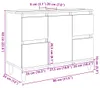 vidaXL Umyvadlová skříňka Sonoma Oak 80x33x60 cm Dřevěný Náhled obrázku produktu 8