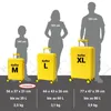 Reisekoffer aus Polypropylen (PP) Modell Nova Yellow 3er Produktbild-Vorschau 2