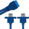 USB3.0 19PIN TO 2AF Front Motherboard Panel Mount Cable Voir les images du produit 7
