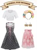 Abito tradizionale bavarese, costume folcloristico, dirndl Anteprima dell’immagine prodotto 2