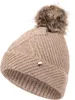 A single knitted hat with a pom-pom on top, isolated on a white background. Produktbild-Vorschau