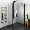 Polysan ZOOM Black Eckige Duschkabine 1000x1000mm L/R Produktbild-Vorschau 1