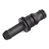 A black plastic connector piece on a white background. Produktbild-Vorschau