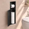 HAGO24 WC Modul Edelstahl Schwarz Einbauschrank Unterputz Produktbild-Vorschau 5