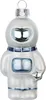 Christbaumschmuck Glas Astronaut 9cm weiß / blau Produktbild-Vorschau 1