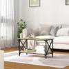vidaXL Konferenční stolek Sonoma Dub 80x45x45 cm Materiál Náhled obrázku produktu 3