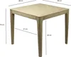 FineBuy Tavolo da pranzo in legno massello di mango 80x80 Anteprima dell’immagine prodotto 3