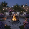Relaxdays XL Braciere, griglia, attizzatoio, coperchio Anteprima dell’immagine prodotto 3