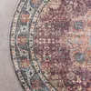 In- & Outdoor Teppich Rund - Kairo Medaillon Bordeaux Produktbild-Vorschau 5