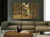 Vlies Leinwandbild - Klimt inspiration - Kiss 120x80 cm Produktbild-Vorschau 5