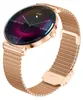 A rose gold smartwatch with a mesh band is displayed against a white background. Podgląd zdjęcia produktu