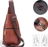 MODFU Sling Bag Leder Schultertasche Brusttasche Produktbild-Vorschau 5