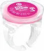 A close-up of a lip balm product shaped like a ring, with glitter embedded in the clear plastic. Anteprima dell’immagine prodotto