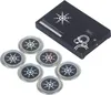 6er-Pack Silberne Negative Ionen Strahlenschutz-Aufkleber Produktbild-Vorschau 5
