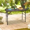 Relaxdays Gartentisch klappbar BASTIAN, rechteckig H x B x Produktbild-Vorschau 2