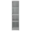 vidaXL Highboard mit Glastüren Grau Sonoma 35x37x142 cm Produktbild-Vorschau 6