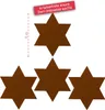 Oblique Unique 4 Filz Untersetzer Sterne Glasuntersetzer Produktbild-Vorschau 2
