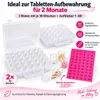 2 Aufbewahrungsboxen mit 60 Schraubdosen & Produktbild-Vorschau 5